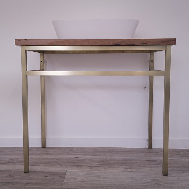 Aged Brass Console Square up to 950mm x 450mm