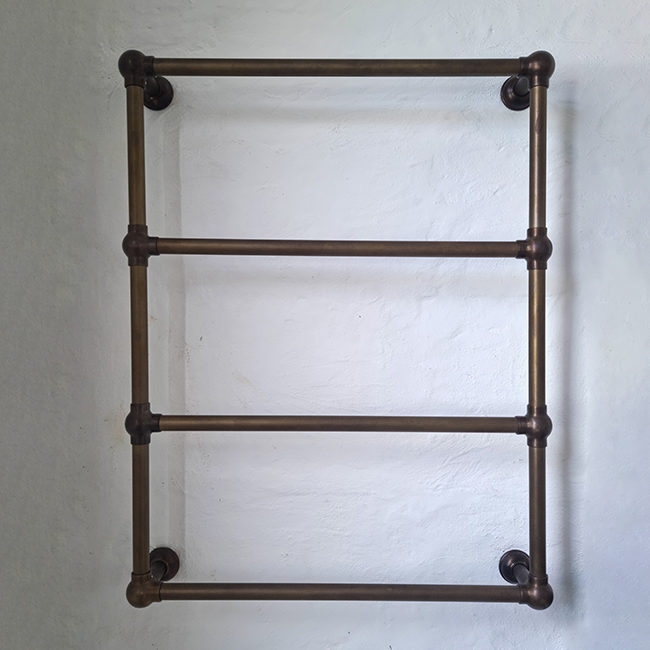 Aged Brass Towel Ladder Classic up to 900mm x 700mm